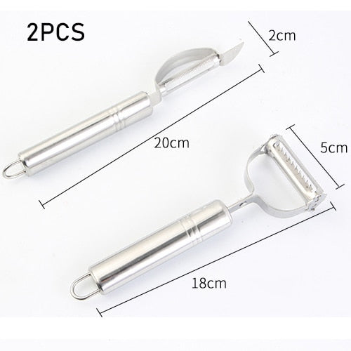 Stainless Steel Multi-function Vegetable Peeler & Julienne Peeler 