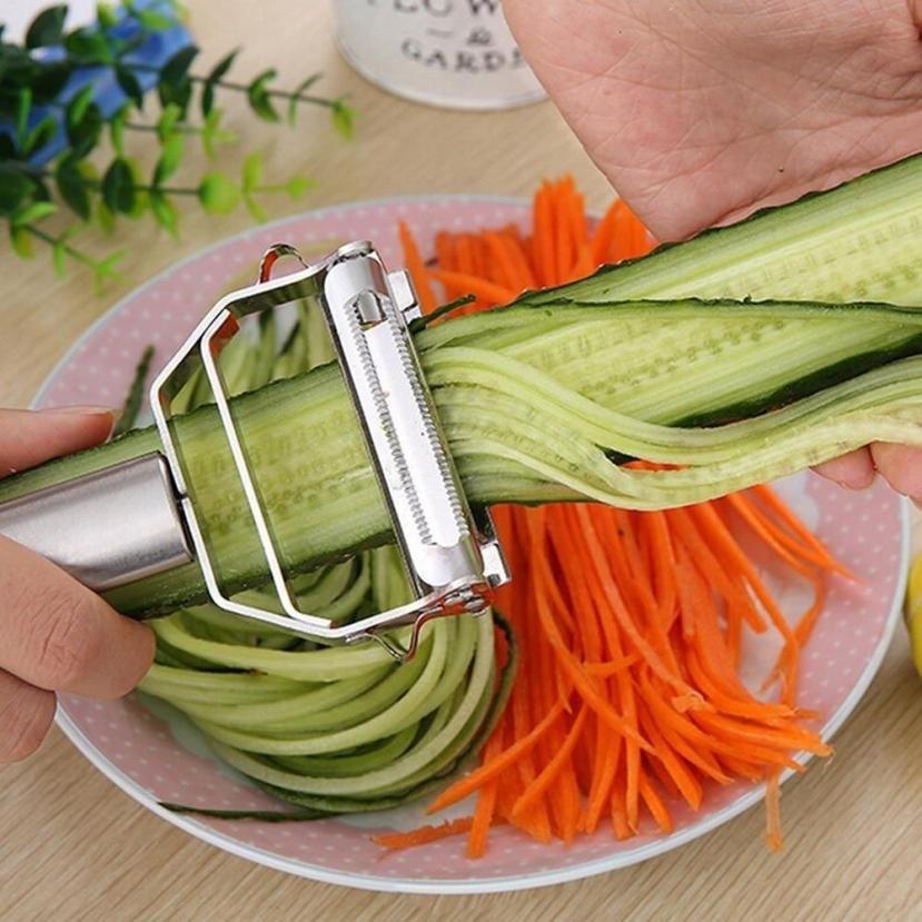 Stainless Steel Multi-function Vegetable Peeler & Julienne Peeler 