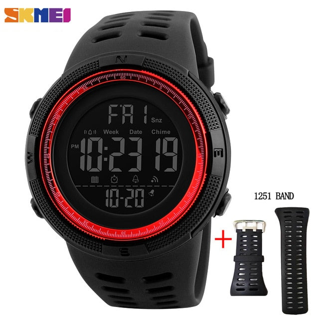 Multi functional Digital Men Outdoor Sport Watch 