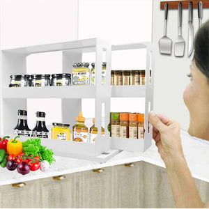 Multi functional Cabinet Cupboard Organizer- Best Kitchen Storage Hack