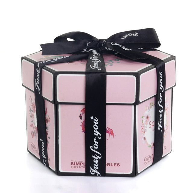 Romantic Hexagon Lovers Memory Surprise DIY Gift Box -Pro Living Store