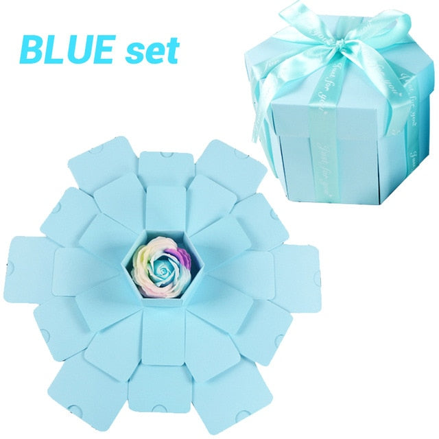 Romantic Hexagon Lovers Memory Surprise DIY Gift Box -Pro Living Store